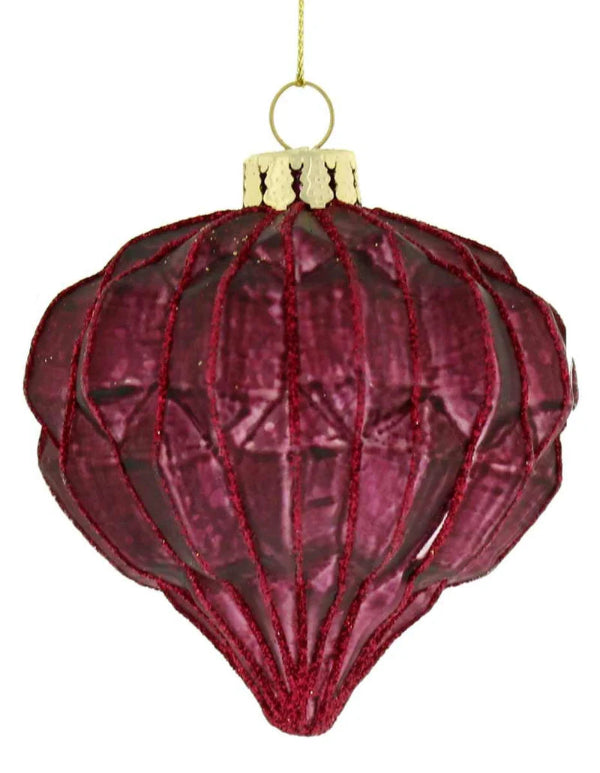 8cm Geometric Glass Onion