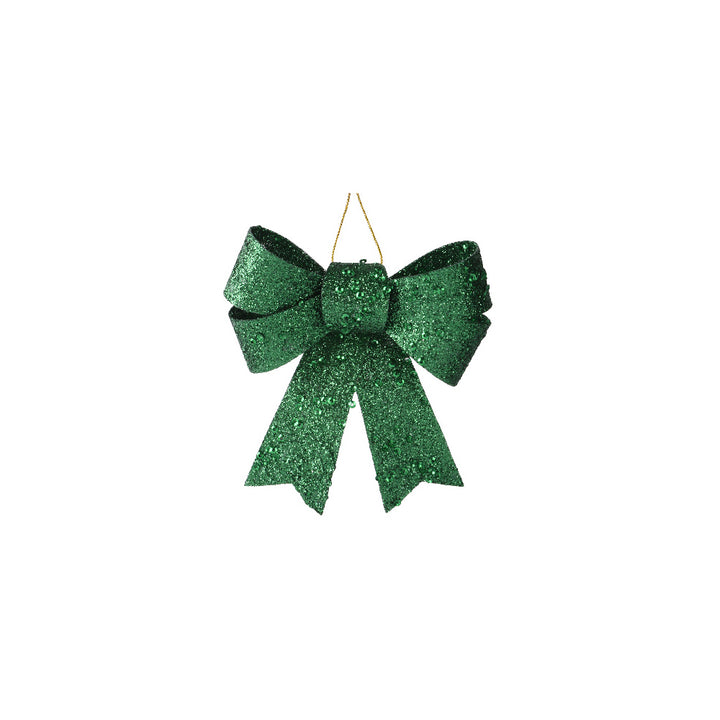 10.5cm Plastic Bow Ornament- Choice Of Colours