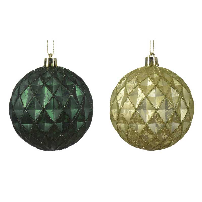 Shatterproof Green Bauble 8cm
