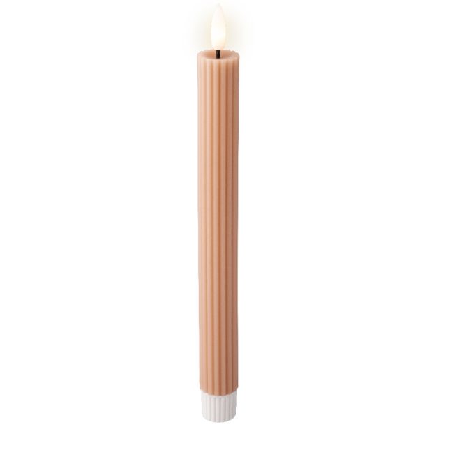 Lumineo LED Dinner Candle Set of 2 - Pink