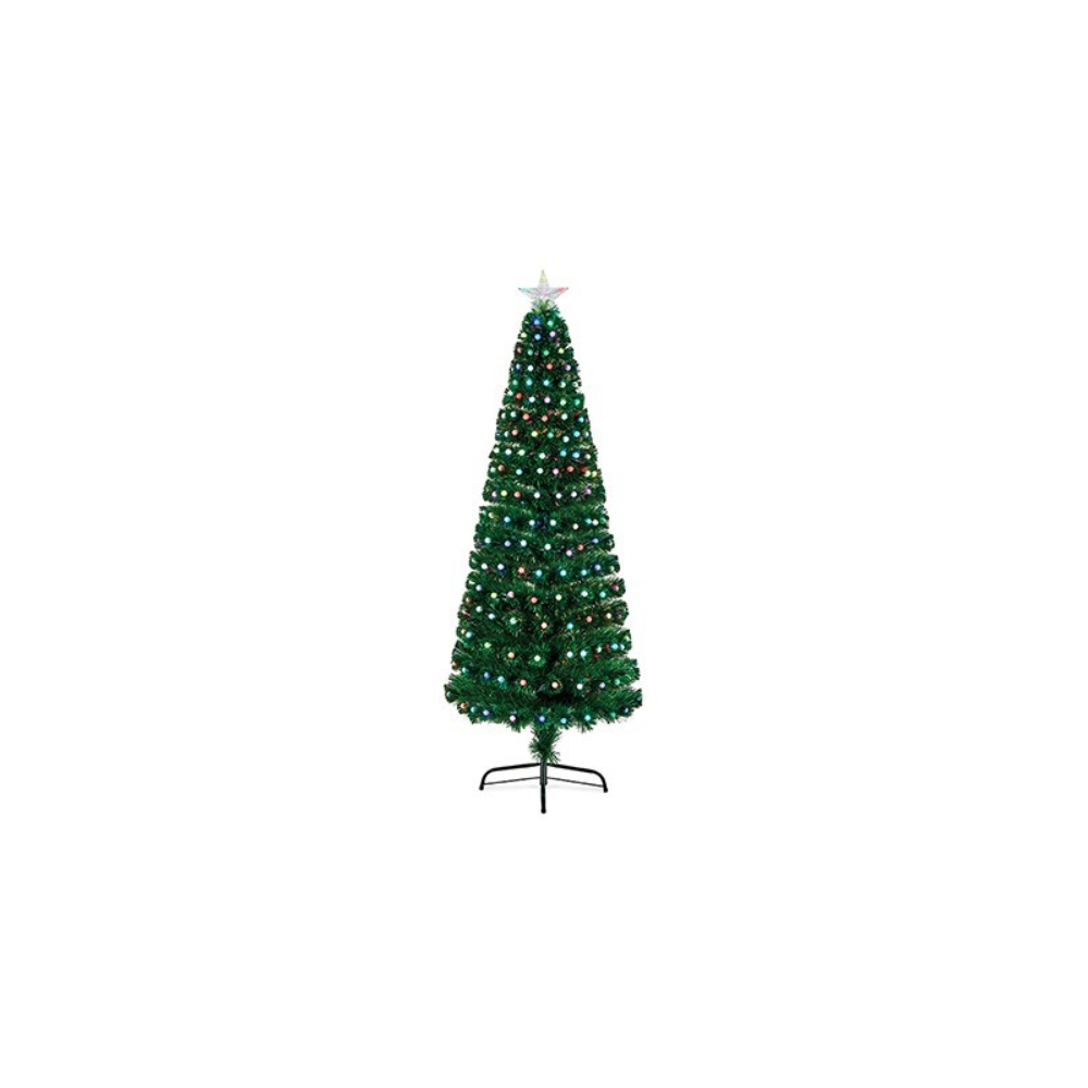 Fibre Optic Christmas Tree With Colour Change Ball Decoration
