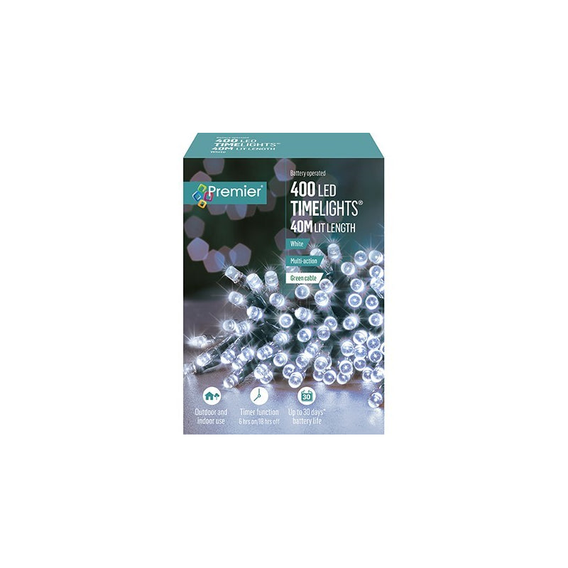 400 LED M-A Battery Operated Tree Lights W/ Timer