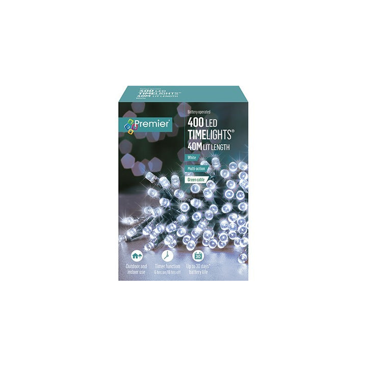 400 LED M-A Battery Operated Tree Lights W/ Timer