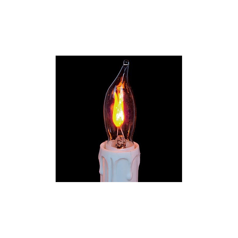 44cm Wooden Candlebridge with Flickering Lights