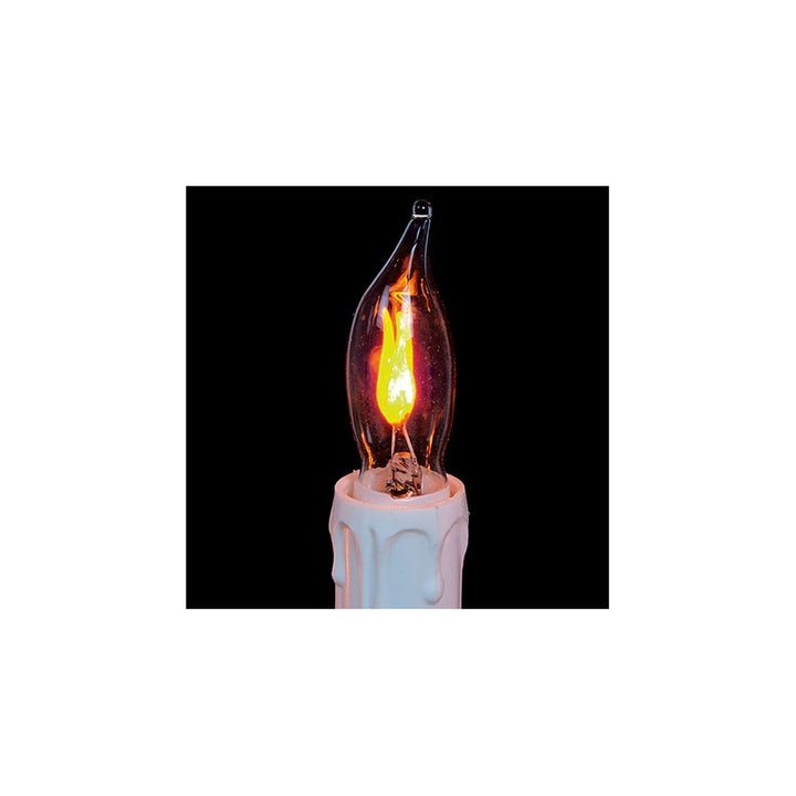 44cm Wooden Candlebridge with Flickering Lights