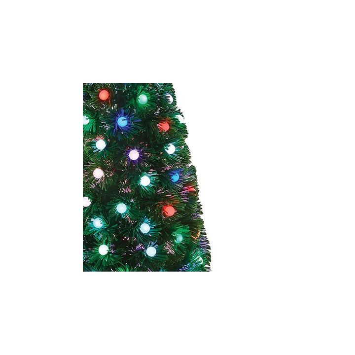 Fibre Optic Christmas Tree With Colour Change Ball Decoration