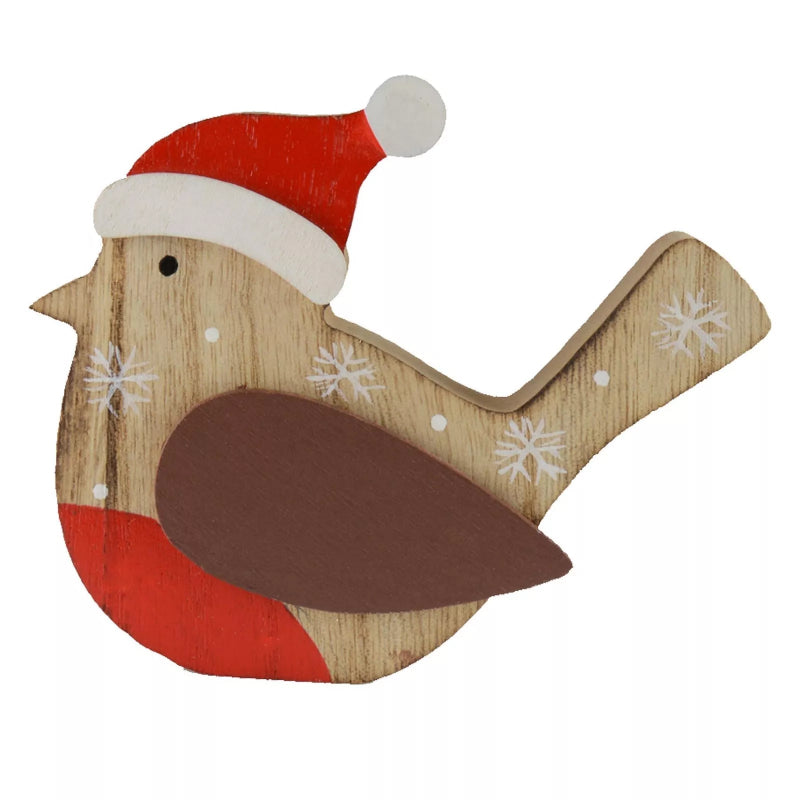 Sitting Chunky Robin With Hat