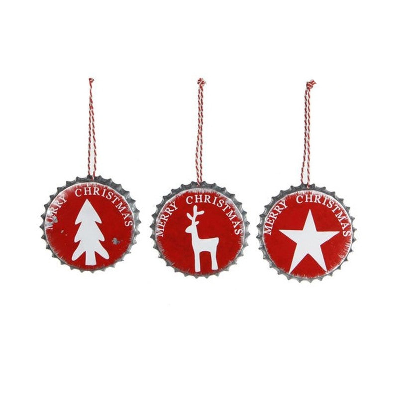11cm Ornament Lid Red