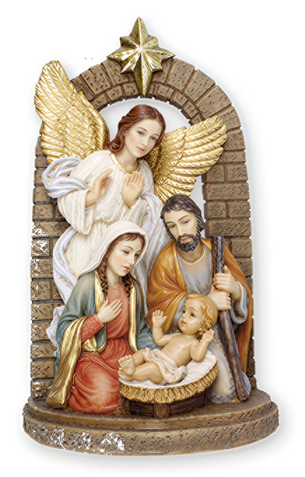 Nativity Set Holy Family & Angel
