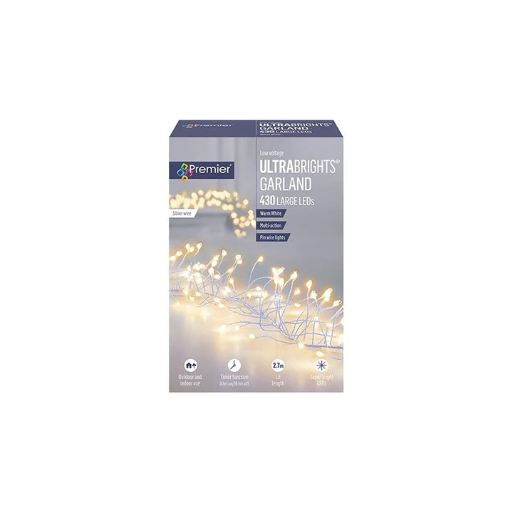 430 LED Battery Operated Ultrabrights Garland Lights