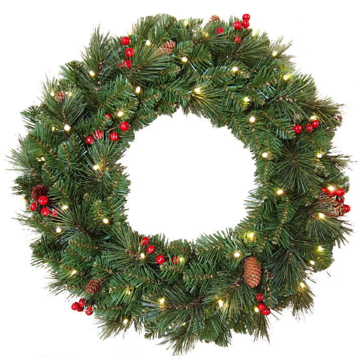Decorated Christmas Wreaths