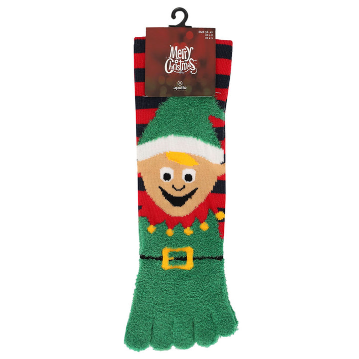 Apollo Ladies X-Mas Toe Socks (Pair)