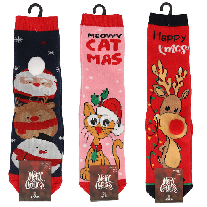 Apollo Kids Slipper Socks X-Mas 3D (Pair)