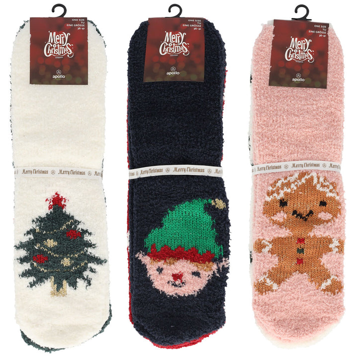 Apollo Ladies Softy Socks X-Mas 2-Pack