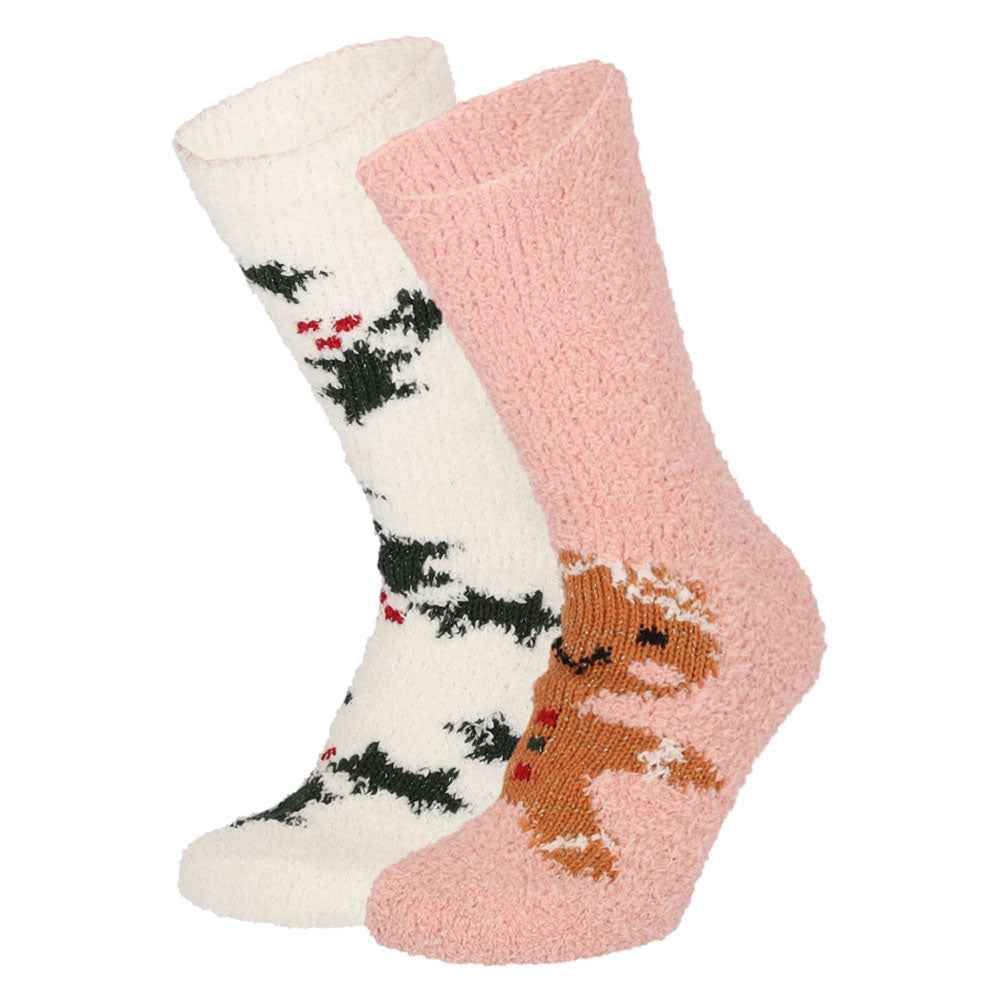 Apollo Ladies Softy Socks X-Mas 2-Pack