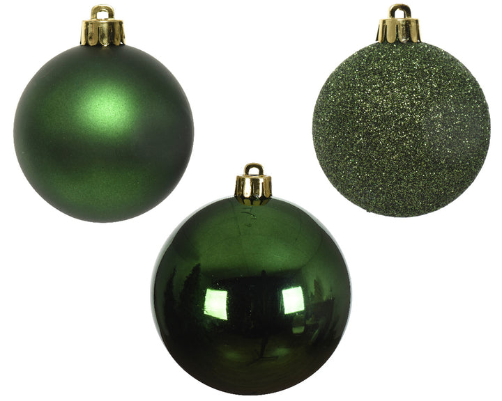 Shatterproof Bauble Pine Green - Set of 10