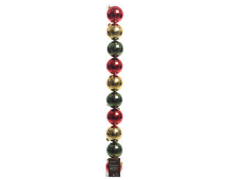 Shatterproof Bauble Traditional - Set of 10