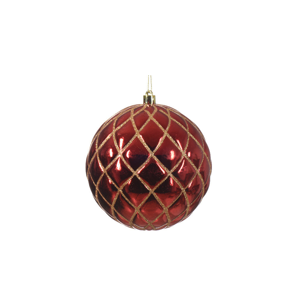 Baubles Shatterproof - Christmas Red