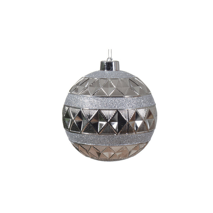 Baubles Shatterproof - Silver 12cm