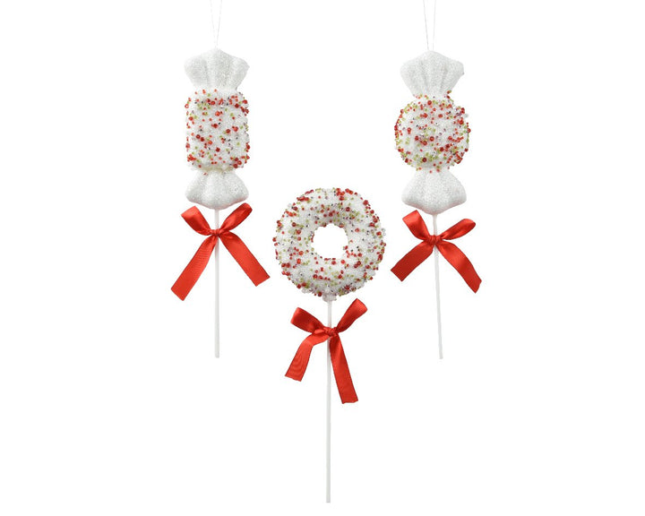 Kaemingk Foam Candy W/ Glitters & Beads - Set of 3