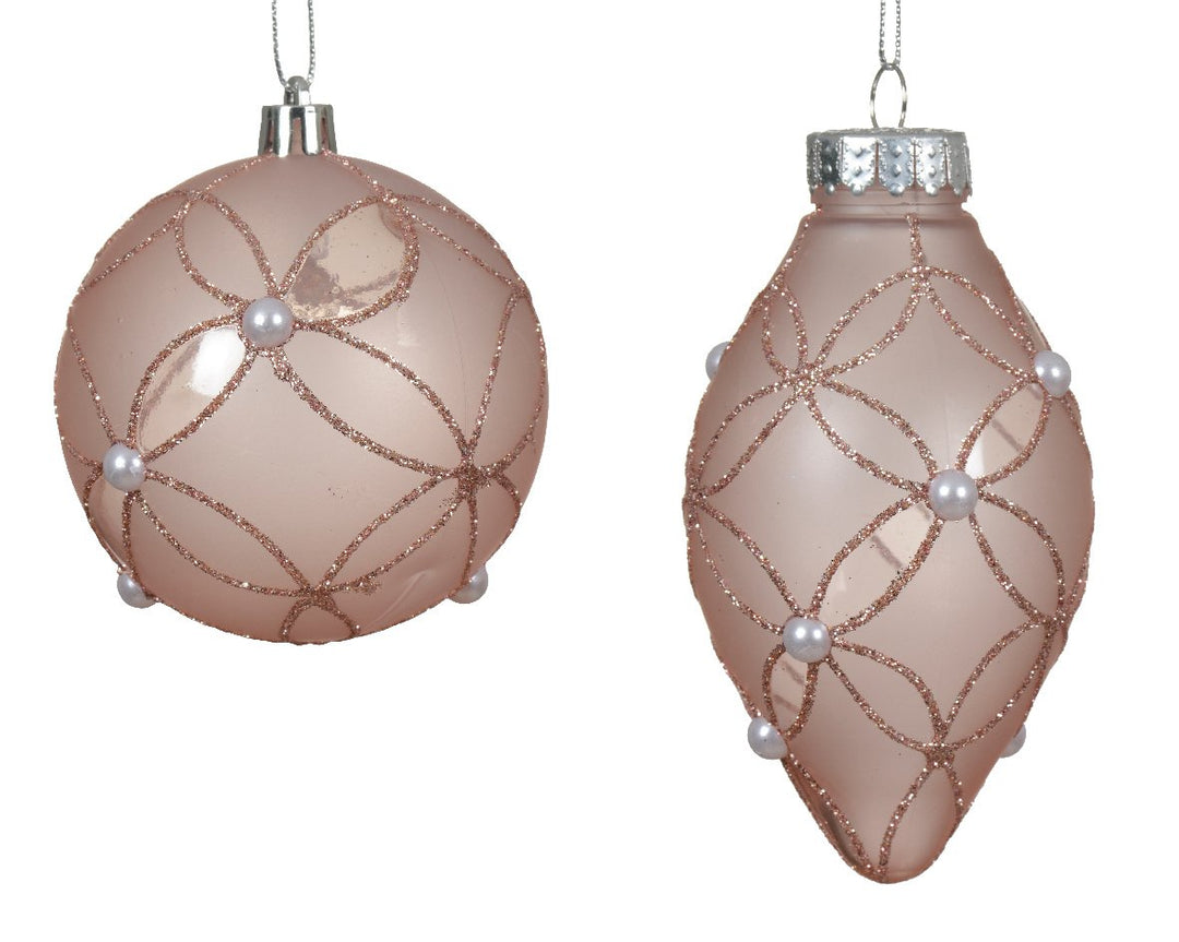 Kaemingk Shatterproof Frosty Baubles - Set of 2