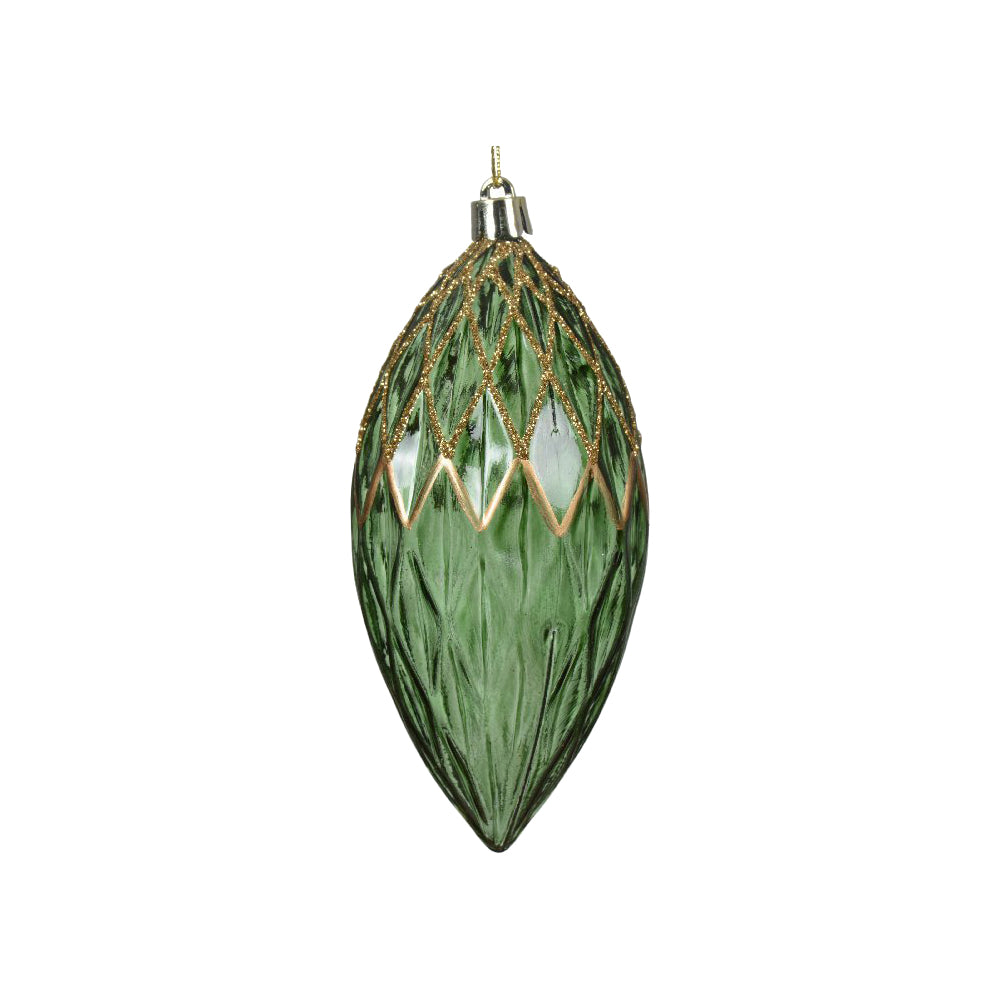 Shatterproof Transparent Green Baubles