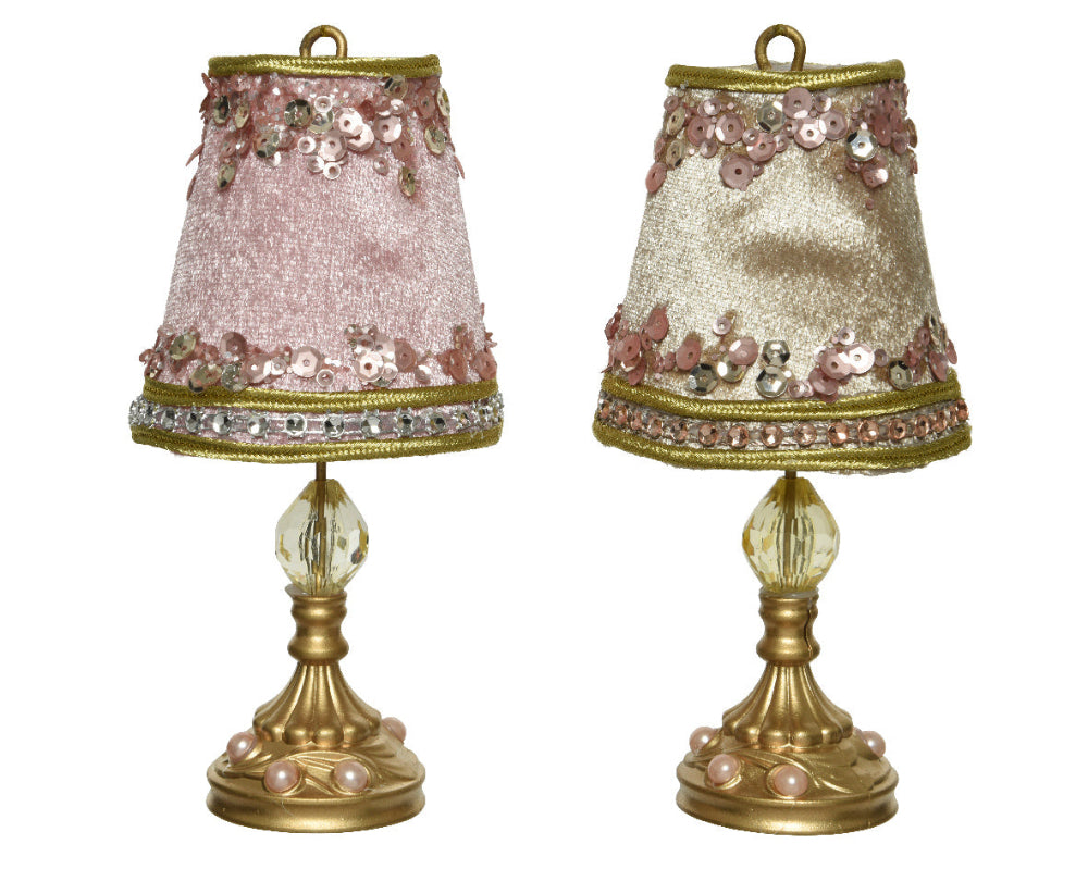 8cm Velvet Sequin Lamp Hanging Ornament