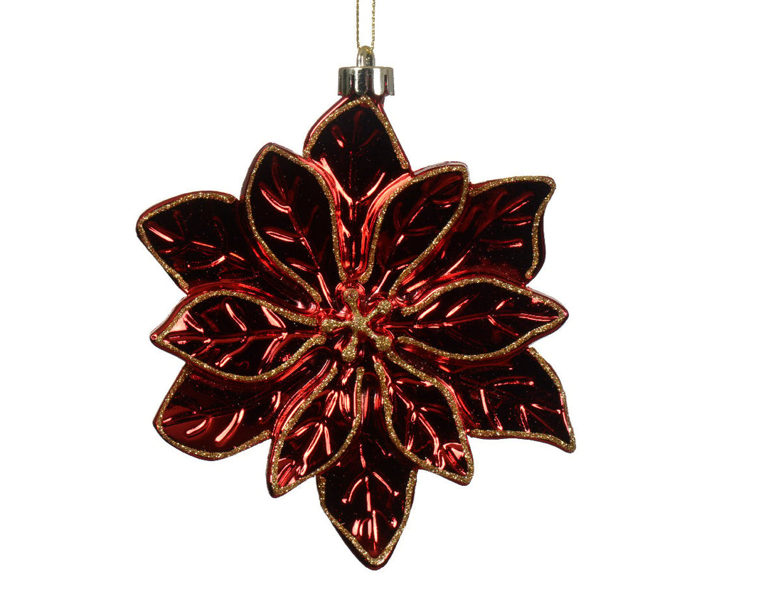 Kaemingk Shatterproof Christmas Poinsettia - Red