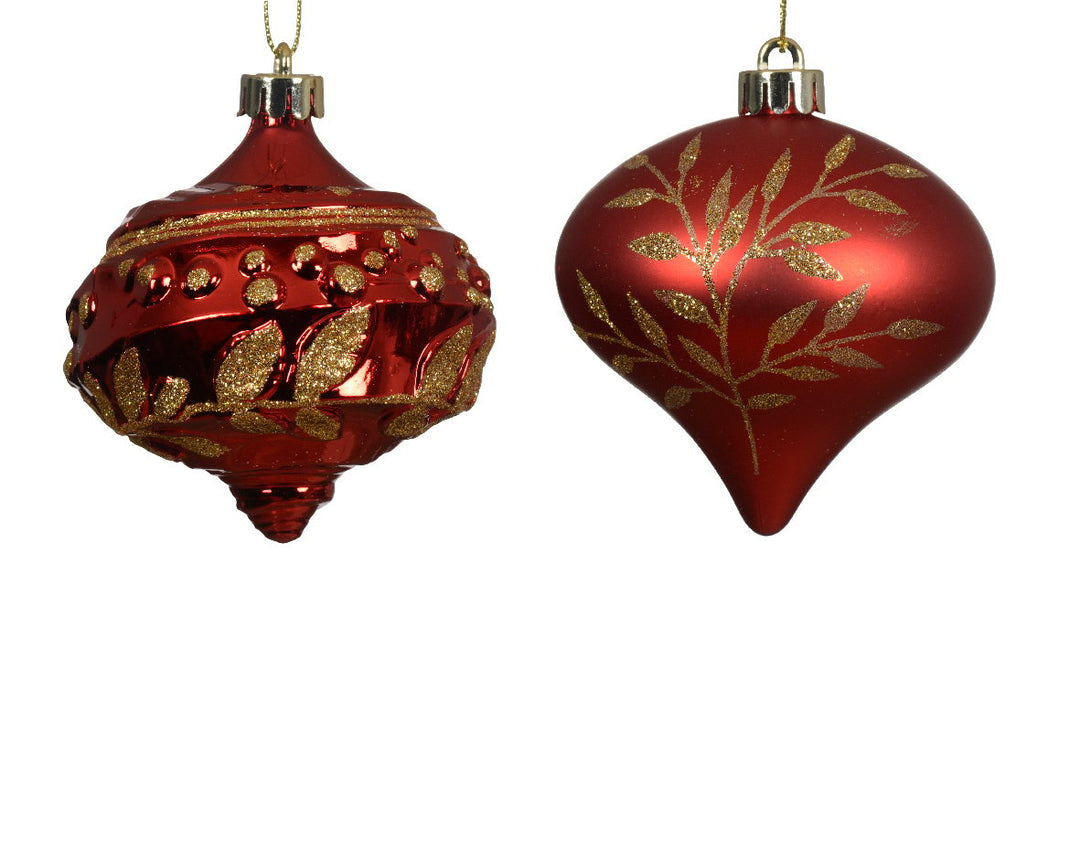 Kaemingk Shatterproof Droplet Baubles - Set of 2