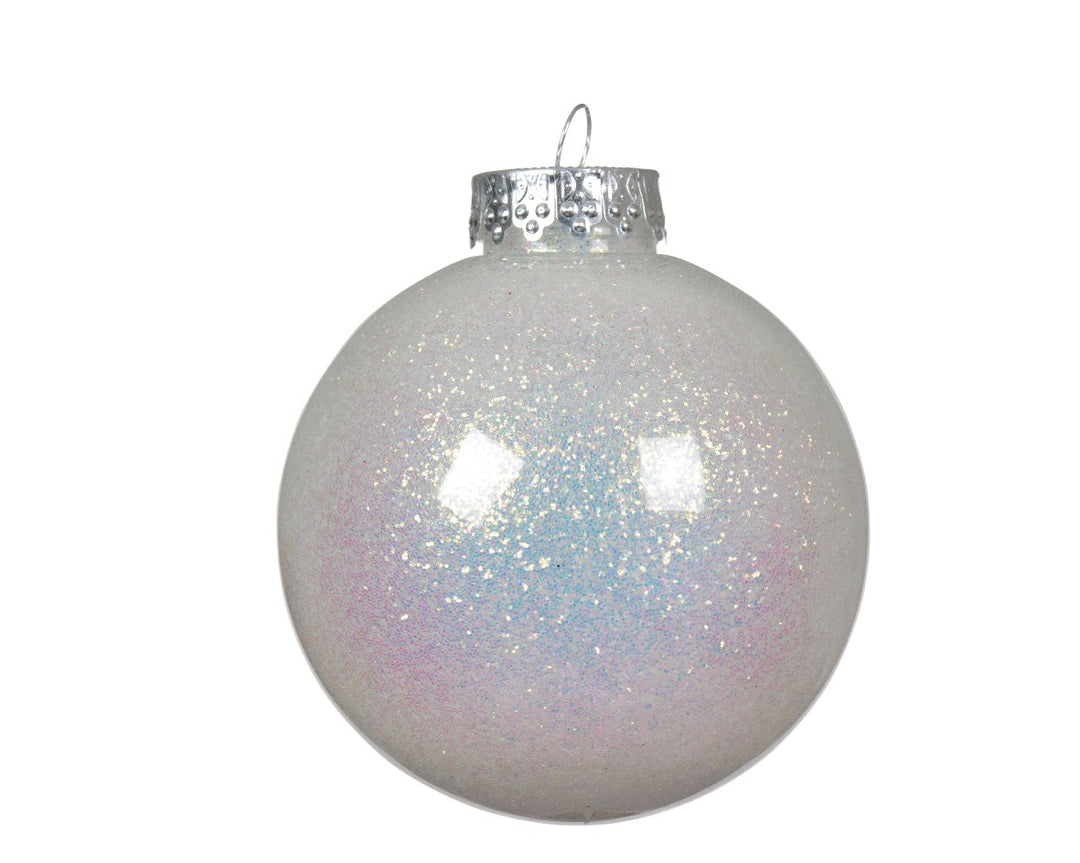 Kaemingk Shatterproof Bauble - Iris W/ Glitter