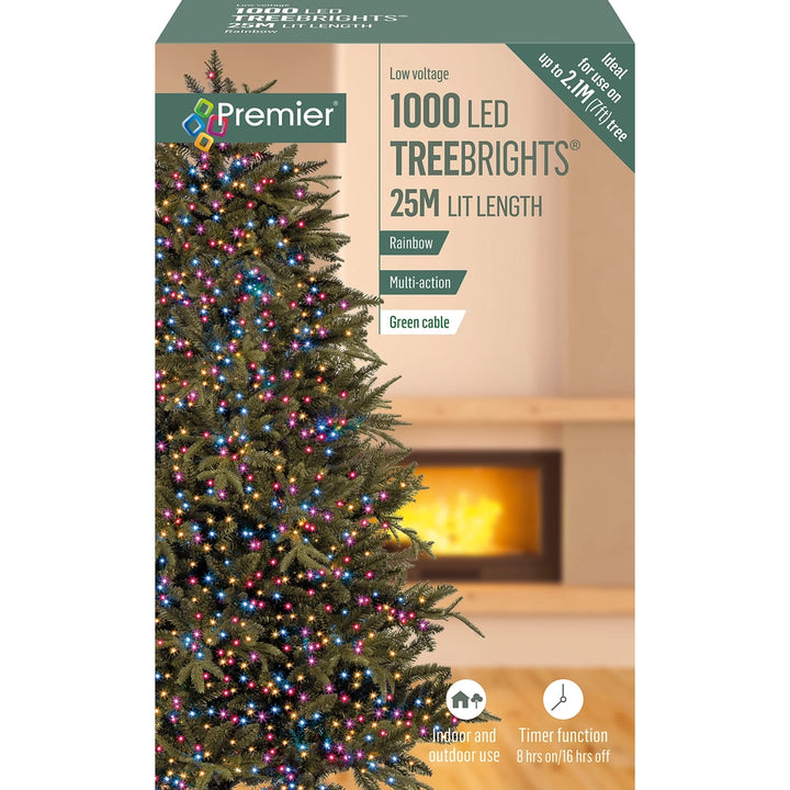 1000 LED TreeBrights Tree Lights With Green Cable