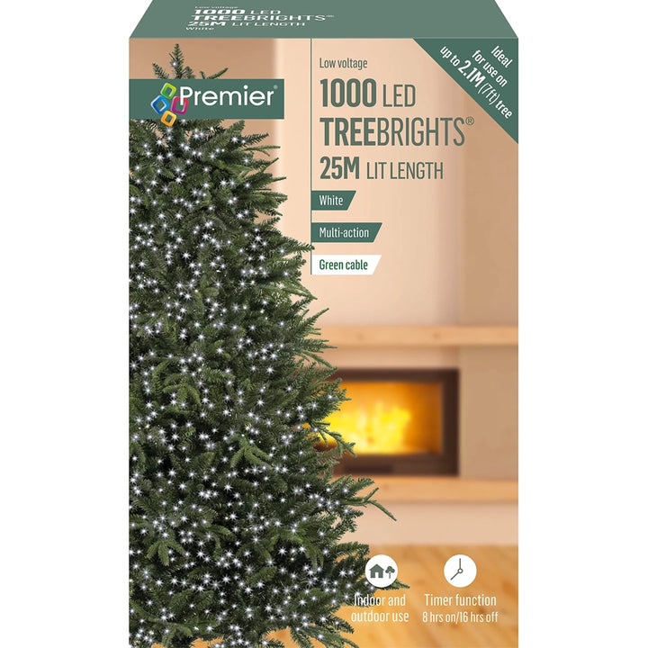 1000 LED TreeBrights Tree Lights With Green Cable