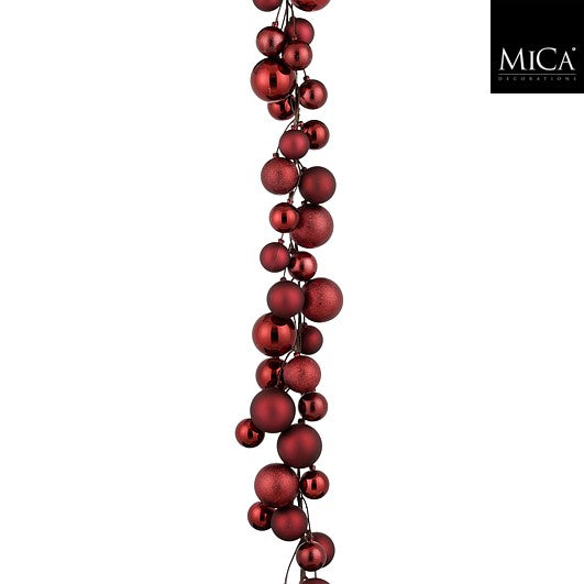 Edelman Christmas Garland Dark Red - 180cm