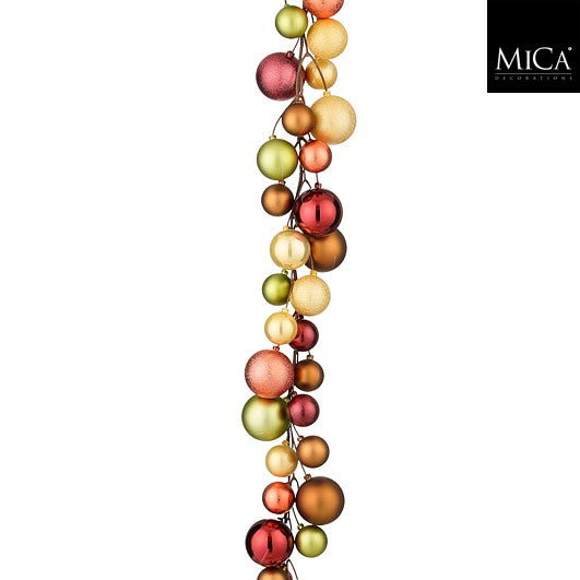 Edelman Christmas Garland Dark Red Brown - 180cm