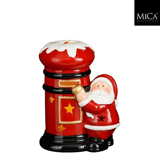 Edelman Christmas Figure Red - l12.5 x w10 x h23.5cm