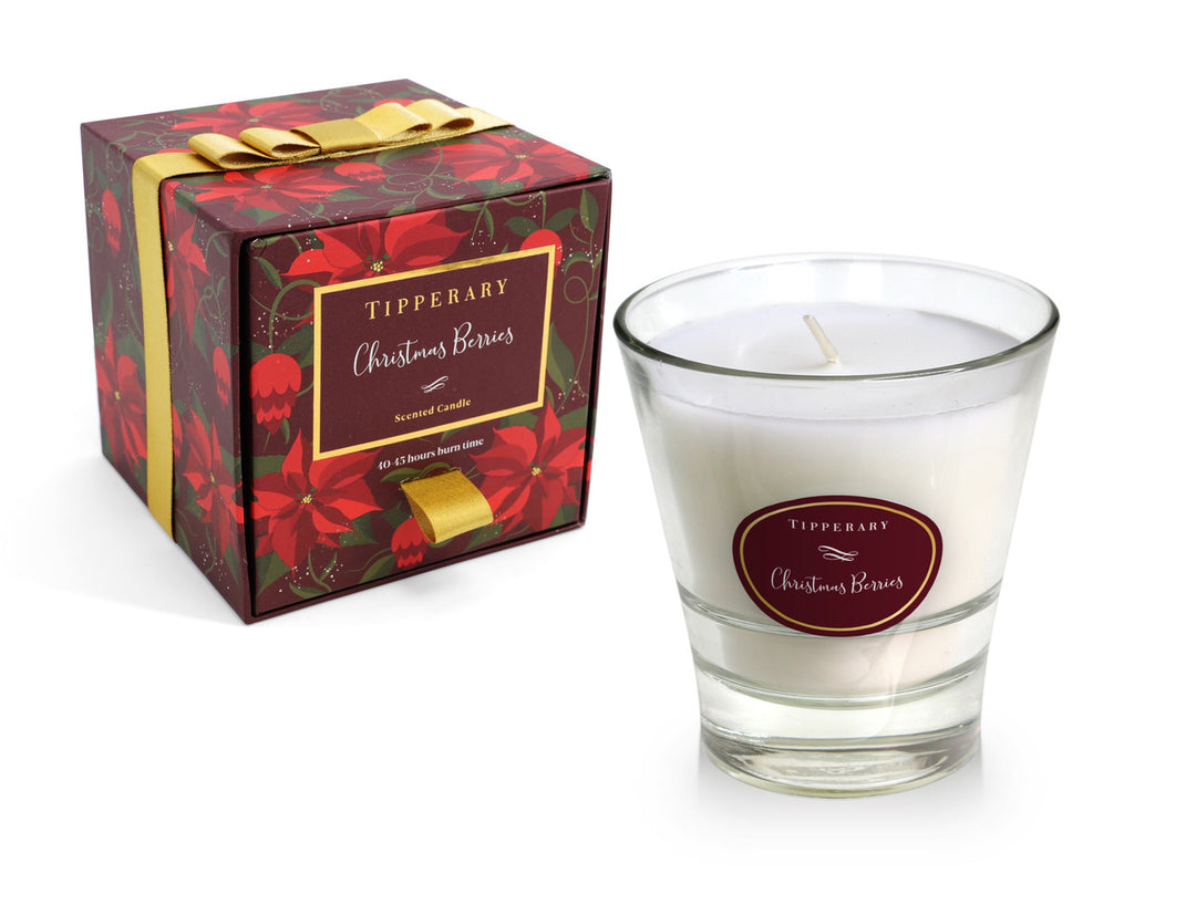 Poinsettia Tumbler Candle