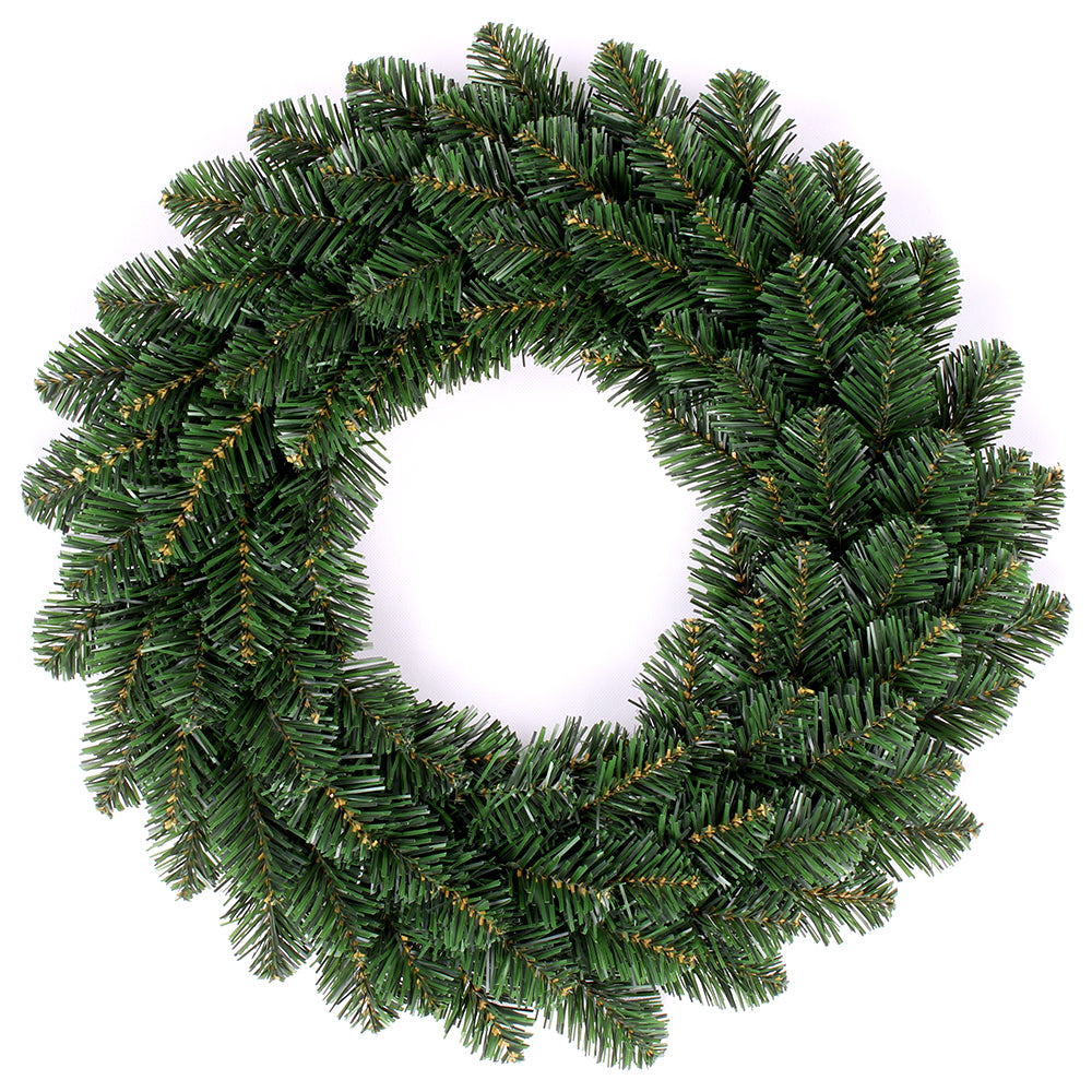 Green artificial Christmas wreath
