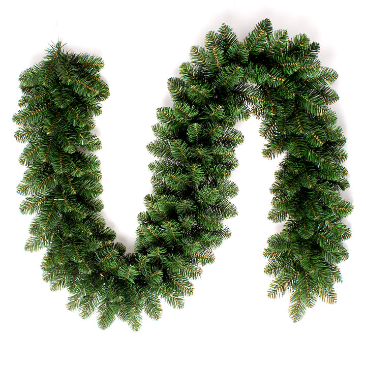 6.6-foot Rathmore Garland featuring lush, deep green artificial pine branches