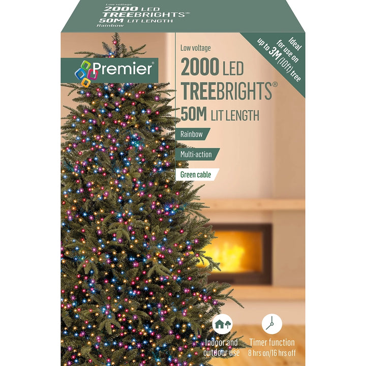 2000 LED TreeBrights Christmas Tree Lights with Timer Function