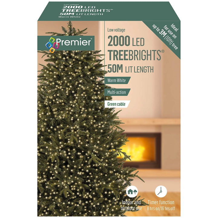 2000 LED TreeBrights Christmas Tree Lights with Timer Function