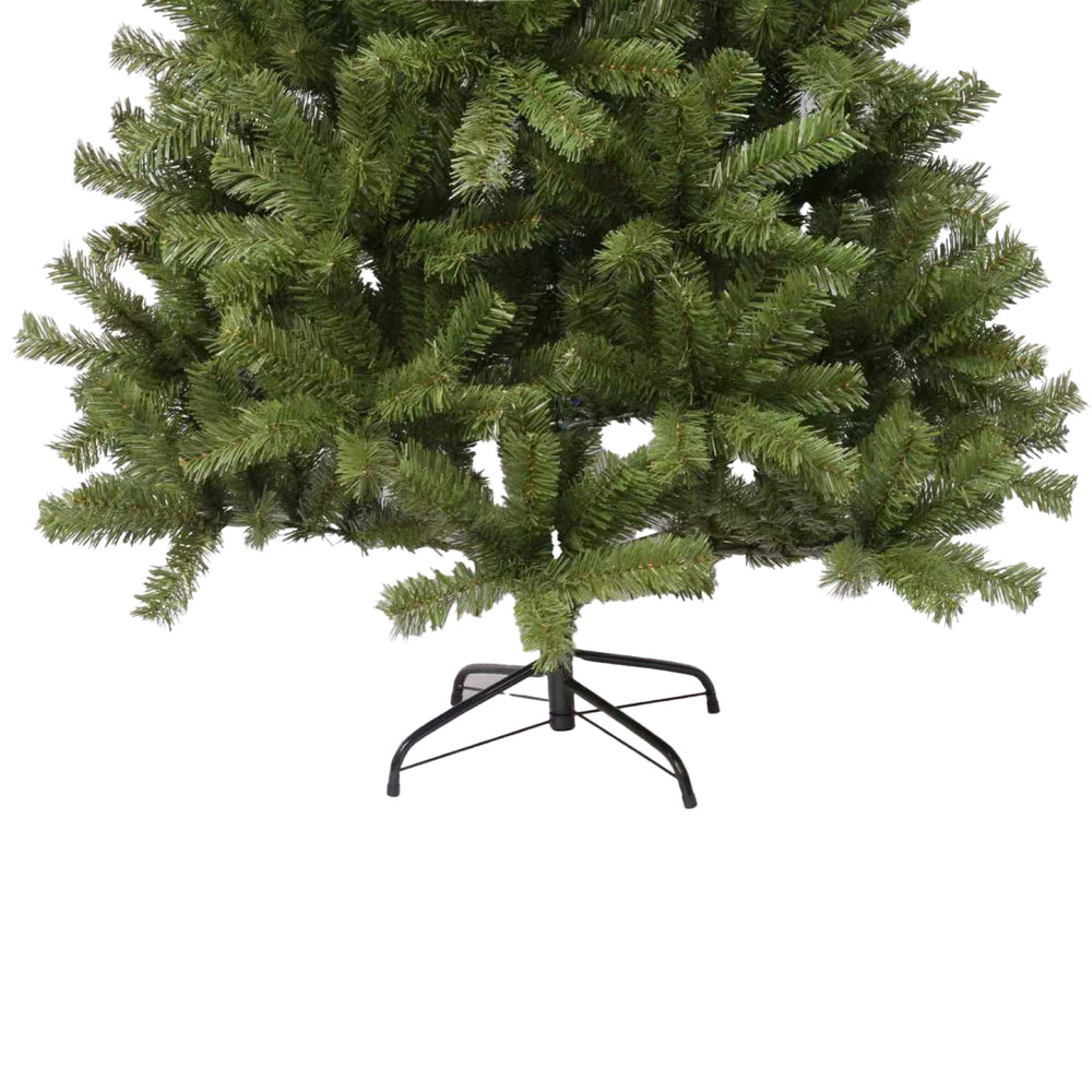 Green artificial Christmas tree
