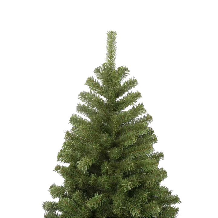 Green artificial Christmas tree
