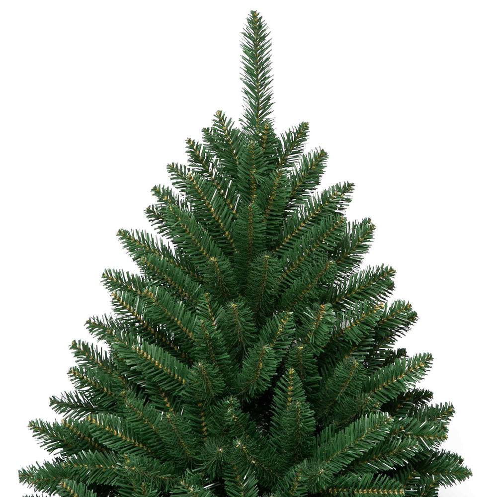 Green artificial Christmas tree