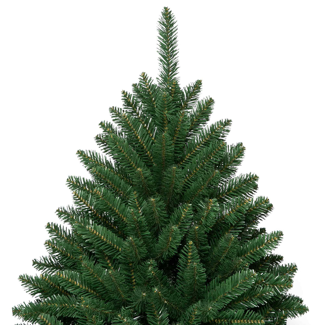Green artificial Christmas tree