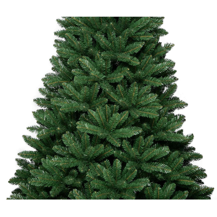 Green artificial Christmas tree