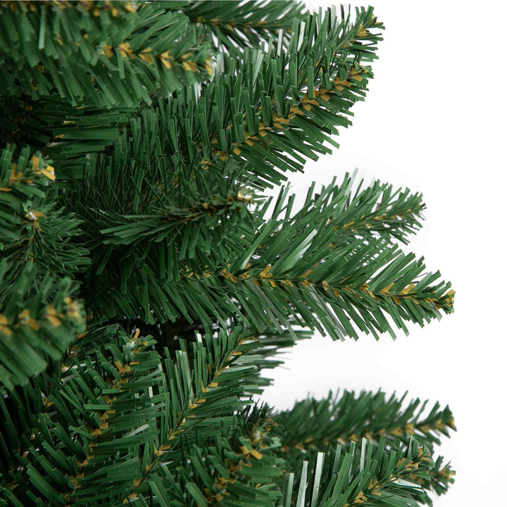 Green artificial Christmas tree