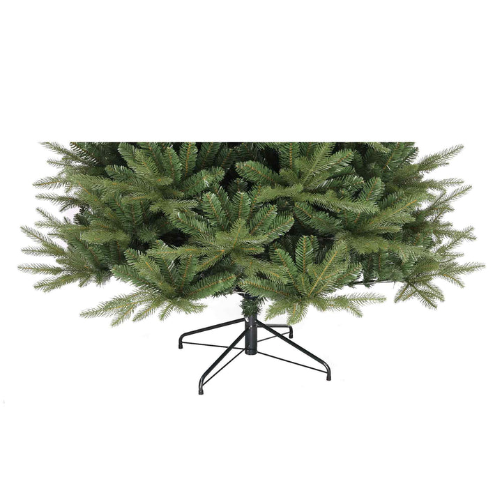 Green artificial Christmas tree