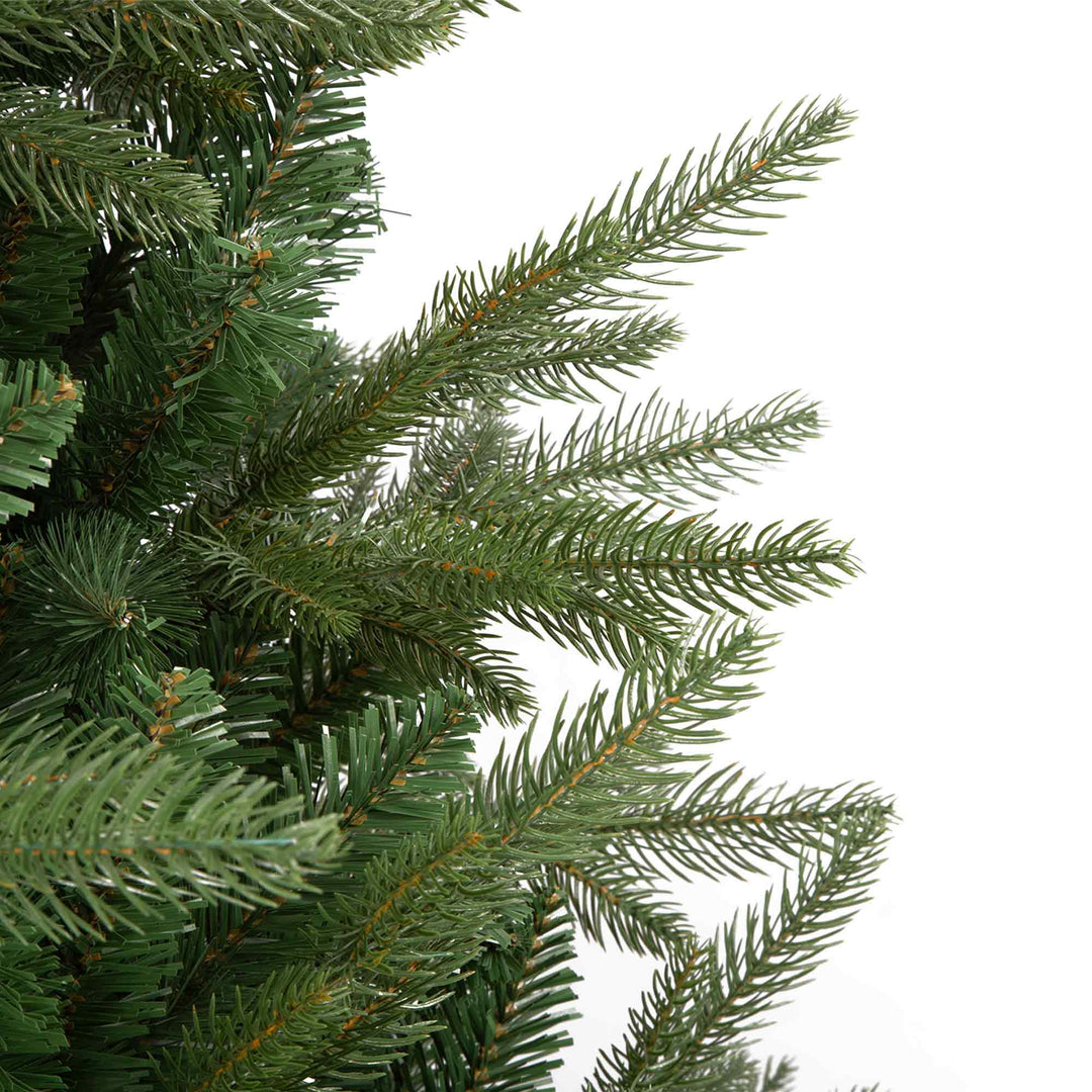 Close up Green artificial Christmas tree