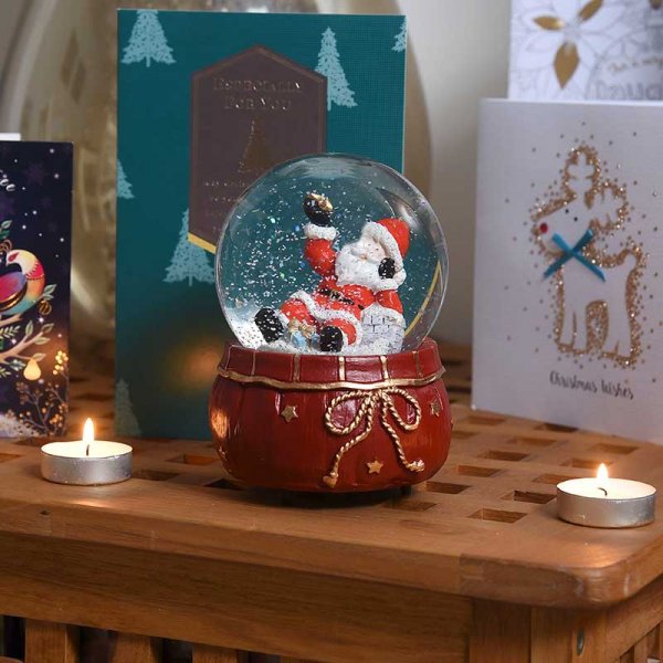 Musical Red Velvet Snow Globe