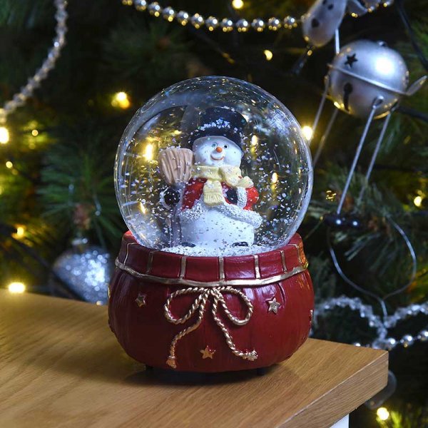 Musical Red Velvet Snow Globe